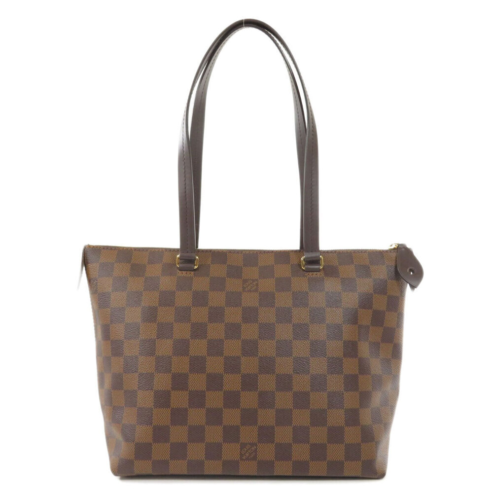 Louis Vuitton Canvas Ebene Damier Tote Bag Brown Iena